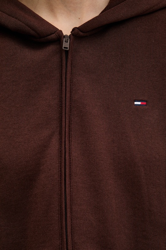 Tommy Jeans bluza bawełniana DW0DW21590 brązowy
