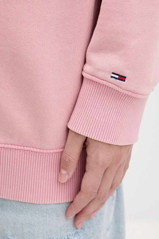 Tommy Jeans bluza bawełniana DW0DW21602 różowy