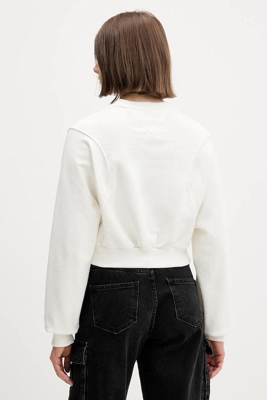 Odzież Tommy Jeans bluza bawełniana DW0DW21831 beżowy