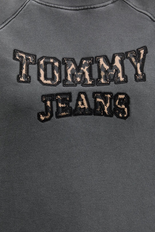 Βαμβακερή μπλούζα Tommy Jeans DW0DW21959 γκρί
