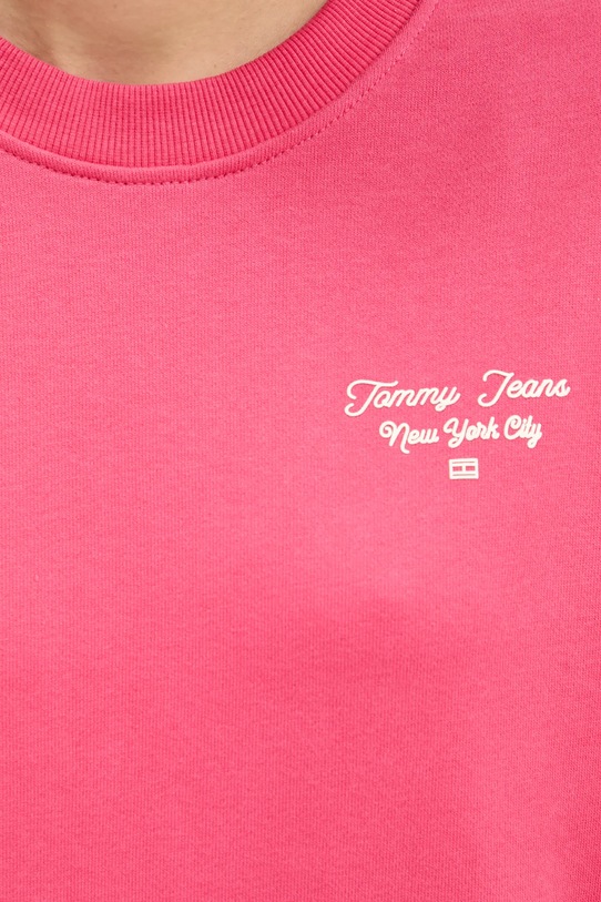 Tommy Jeans bluza bawełniana DW0DW21960 różowy