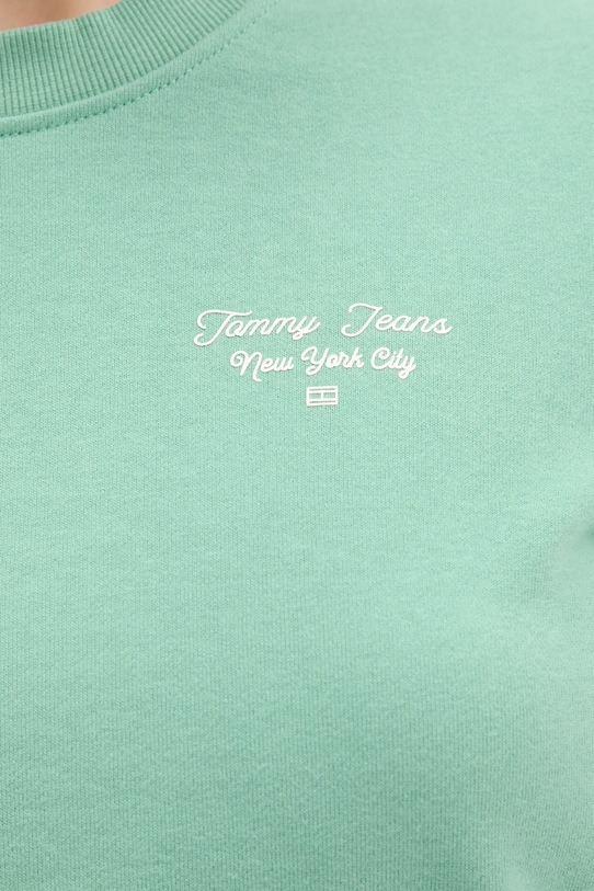 Tommy Jeans felpa in cotone DW0DW21960 verde