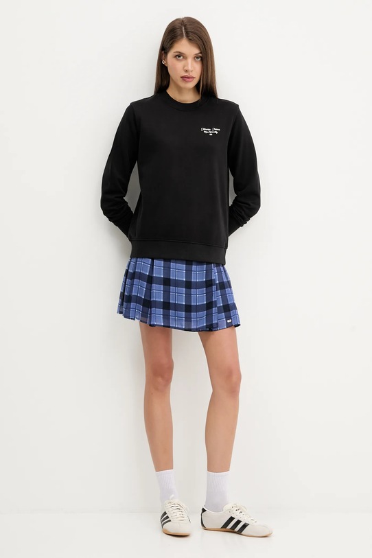 Tommy Jeans felpa in cotone DW0DW21960 nero AW25