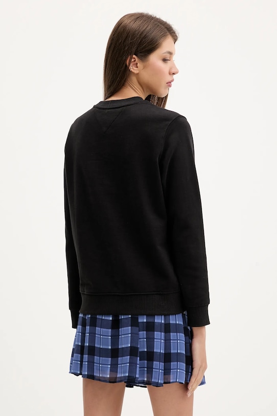 Ρούχα Βαμβακερή μπλούζα Tommy Jeans DW0DW21960 μαύρο