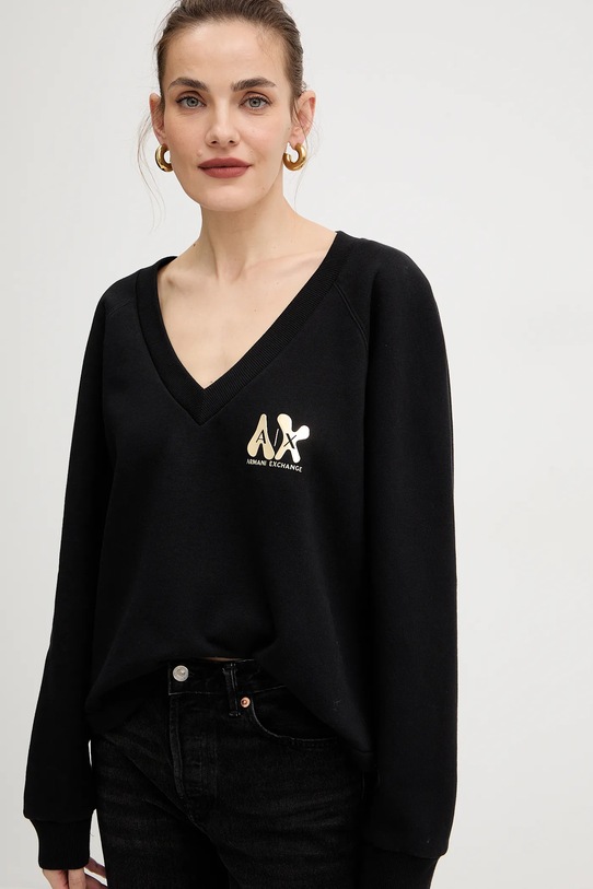Armani Exchange bluza bawełniana czarny XW001461.AF16192