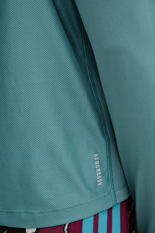 adidas Performance bluza do biegania Own The Run JX2255 turkusowy