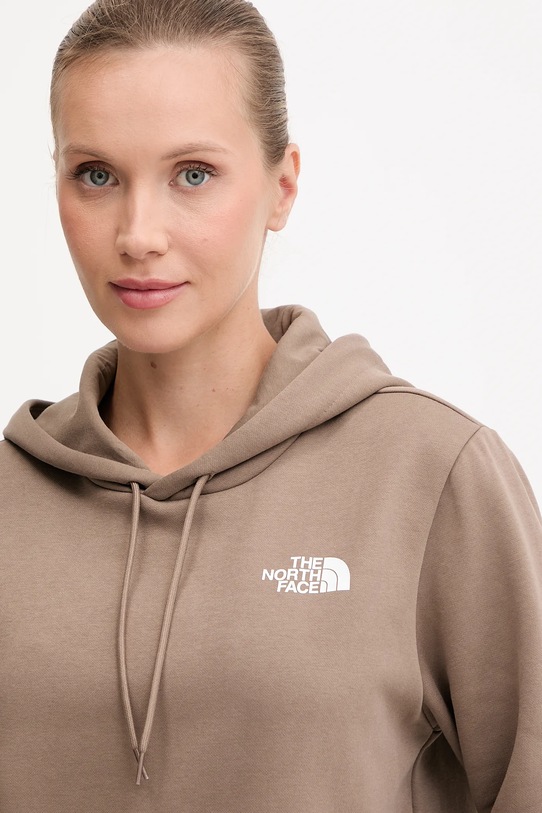 Μπλούζα The North Face Simple Dome καφέ NF0A89EYBOW1