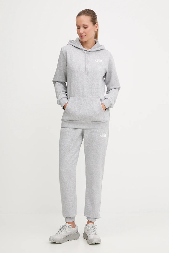 Μπλούζα The North Face Simple Dome NF0A89EYDYX1 γκρί AW25