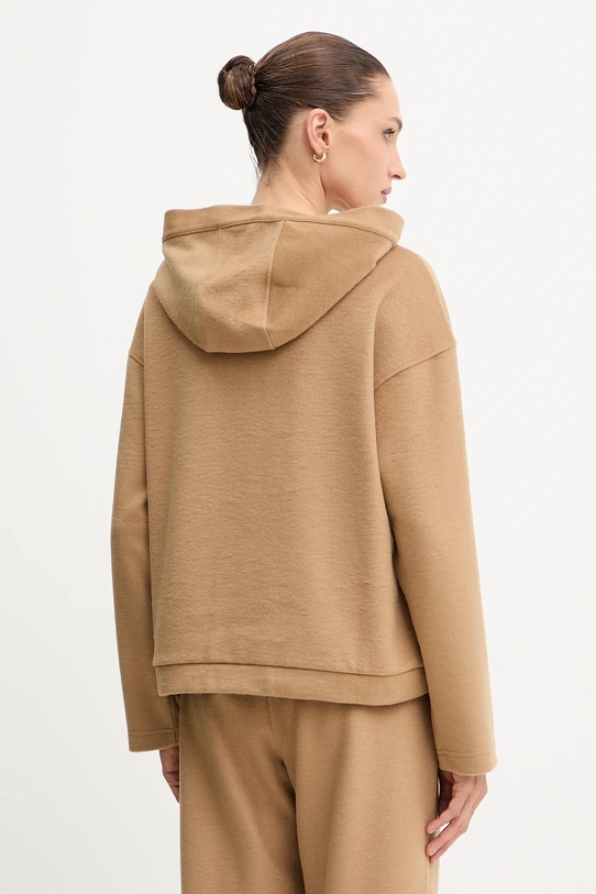 Odzież Weekend Max Mara bluza z dodatkiem wełny OSCURI 2525926012600 zielony