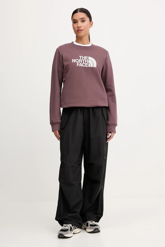 The North Face bluza Drew Peak NF0A89EFFAI1 bordowy AW25