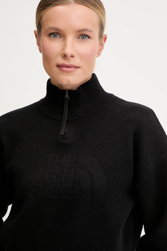 The North Face sweter z dodatkiem wełny czarny NF0A8E79JK31