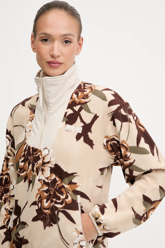 Outdoorová mikina Columbia Sequoia Grove béžová 2136204