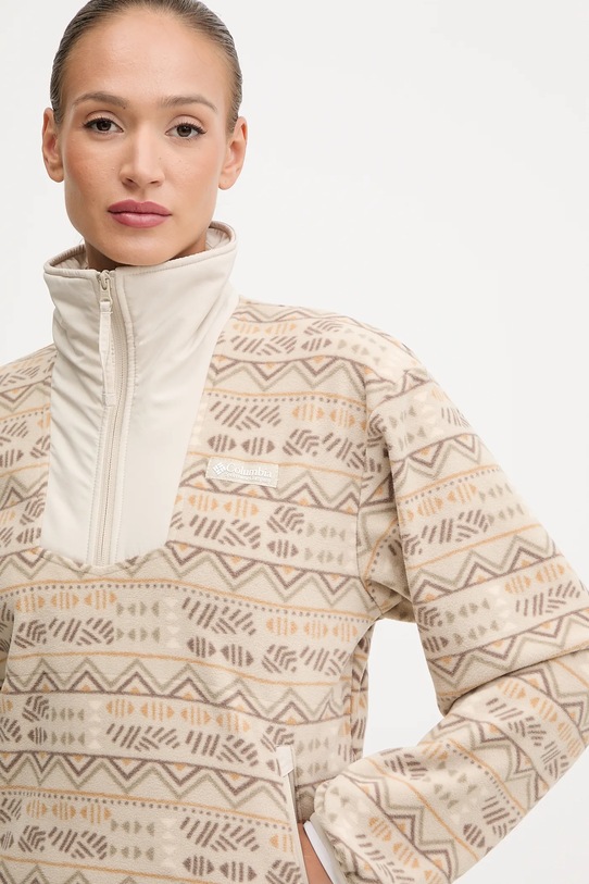 Outdoorová mikina Columbia Sequoia Grove béžová 2136204