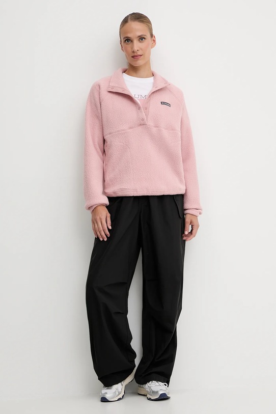 Fleecová mikina Columbia Jasper 2142381 ružová AW25