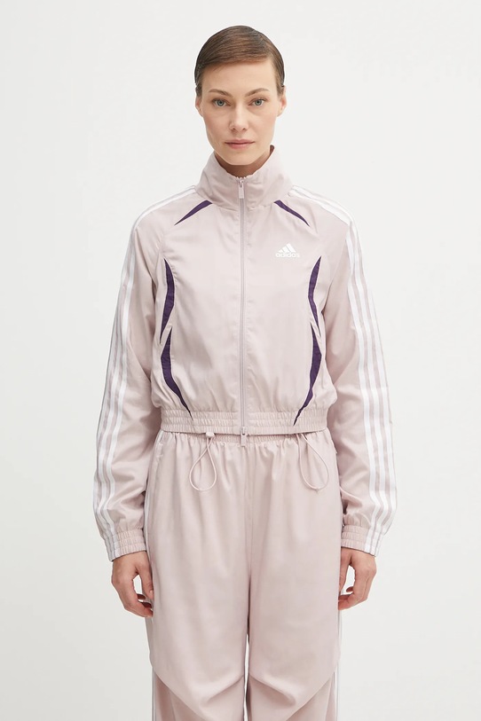 adidas Originals felpa Slim Tracktop applique rosa KE9787