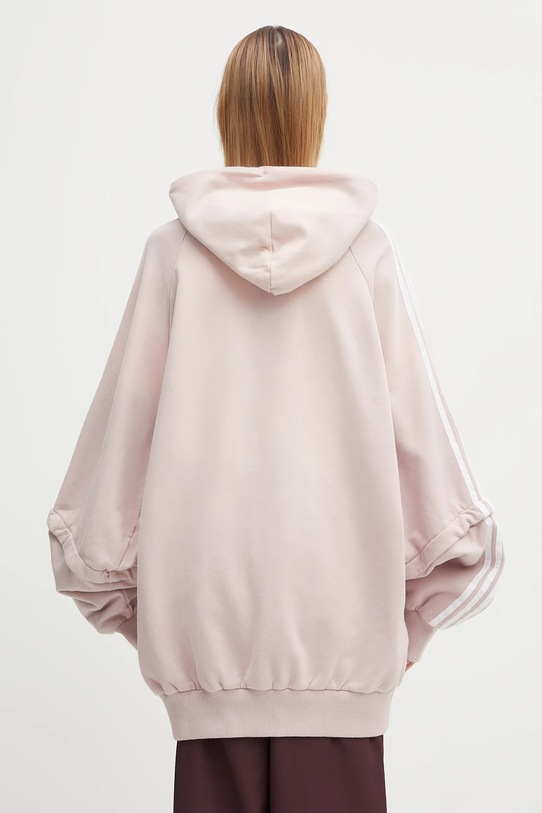 Oblečení Bavlněná mikina adidas Originals Oversized Hoodie KE9804 růžová
