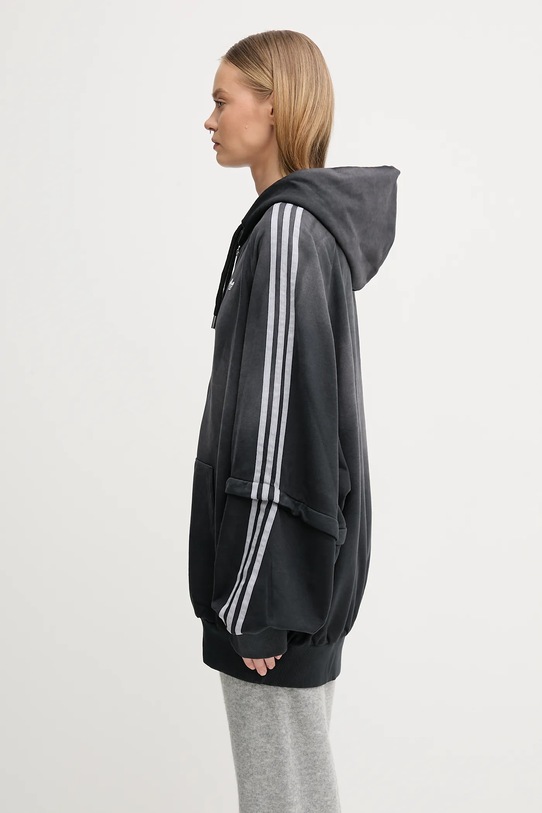 adidas Originals bluza bawełniana Oversized Hoodie KE9806 czarny AW25