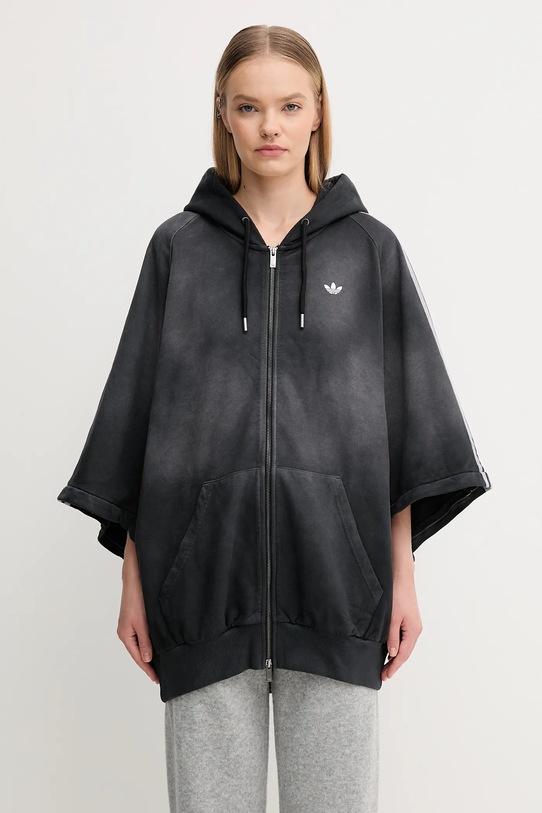 adidas Originals bluza bawełniana Oversized Hoodie czarny KE9806