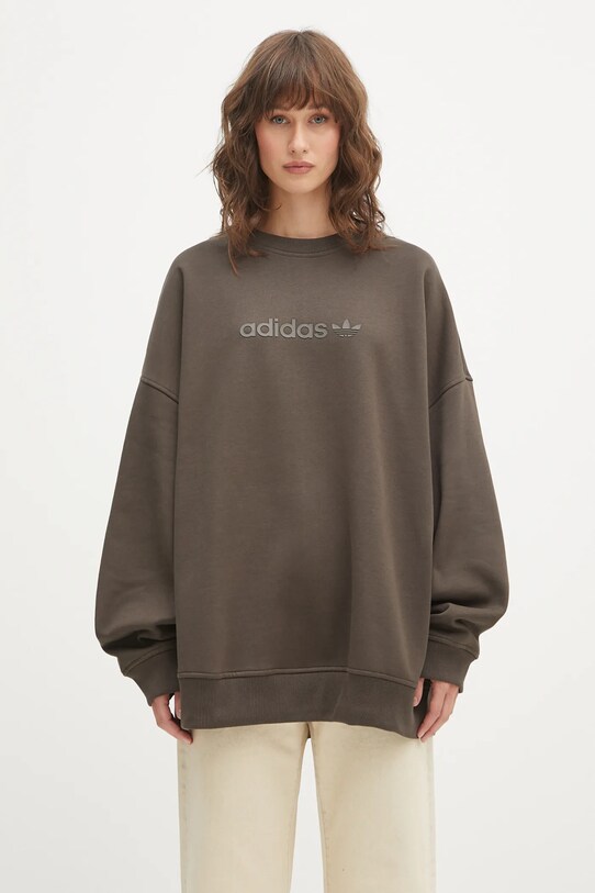 adidas Originals bluza Ess Lin Crew pozostałe zielony JX3166