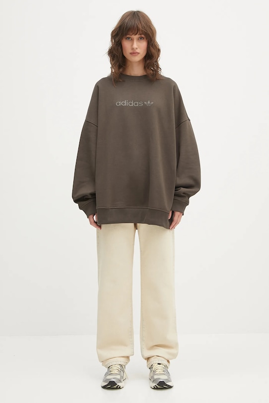 Mikina adidas Originals Ess Lin Crew JX3166 zelená