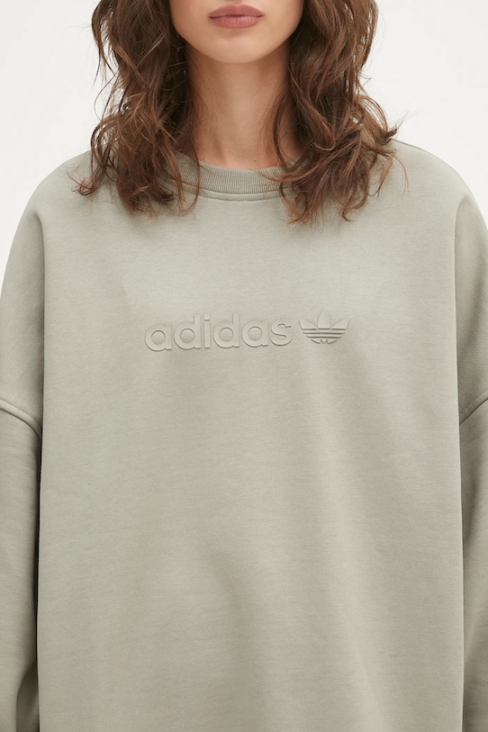 Mikina adidas Originals Ess Lin Crew zelená JW1017