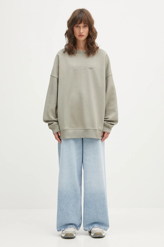 adidas Originals bluza Ess Lin Crew JW1017 zielony