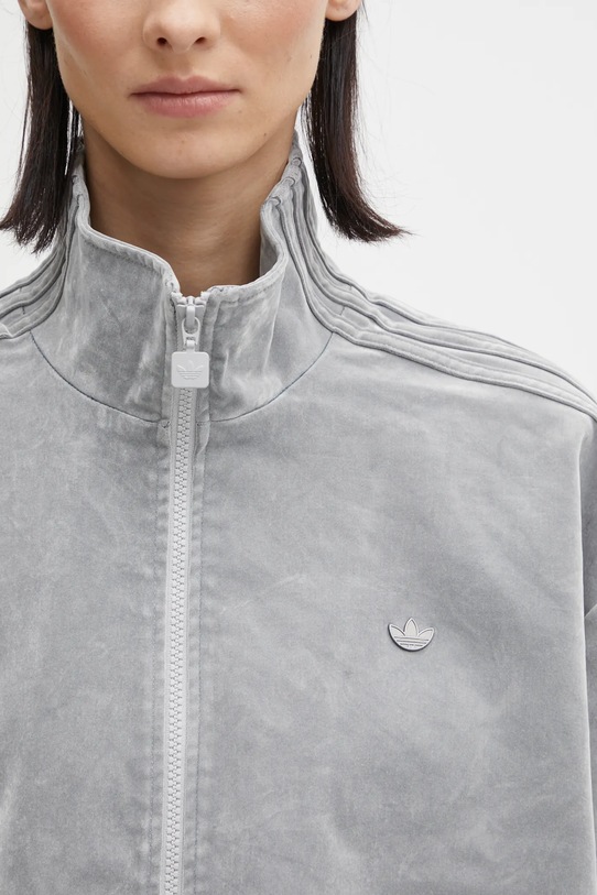 adidas Originals bluza welurowa Fb Os Tt szary JW7330