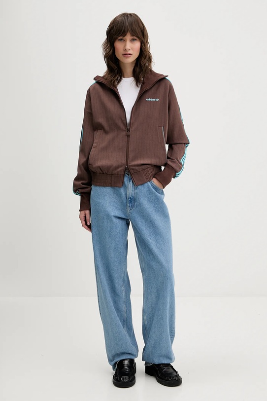 adidas Originals bluza Tailored Tt JX5311 brązowy AW25