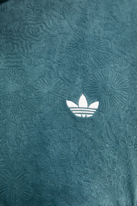 adidas Originals bluza welurowa Fb Liberty Tt JW5267 zielony