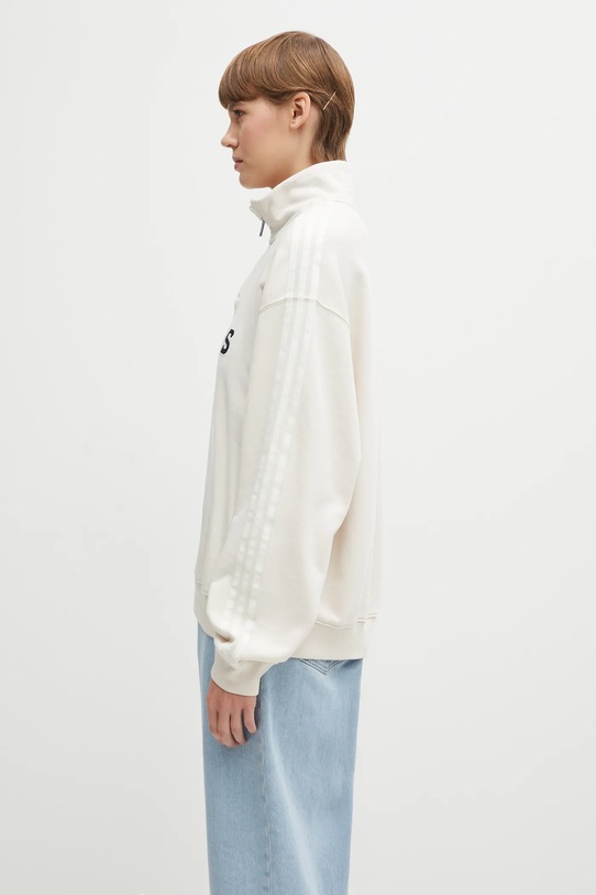 adidas Originals cotton sweatshirt Quarter Zip KF2310 beige AW25