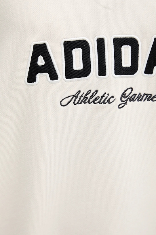 Памучен суичър adidas Originals Quarter Zip бежов KF2310