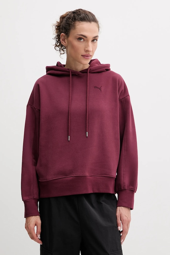 Puma bluză Planet friendly burgundia 688151