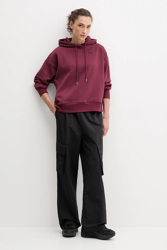 Puma bluză 688151 burgundia AW25
