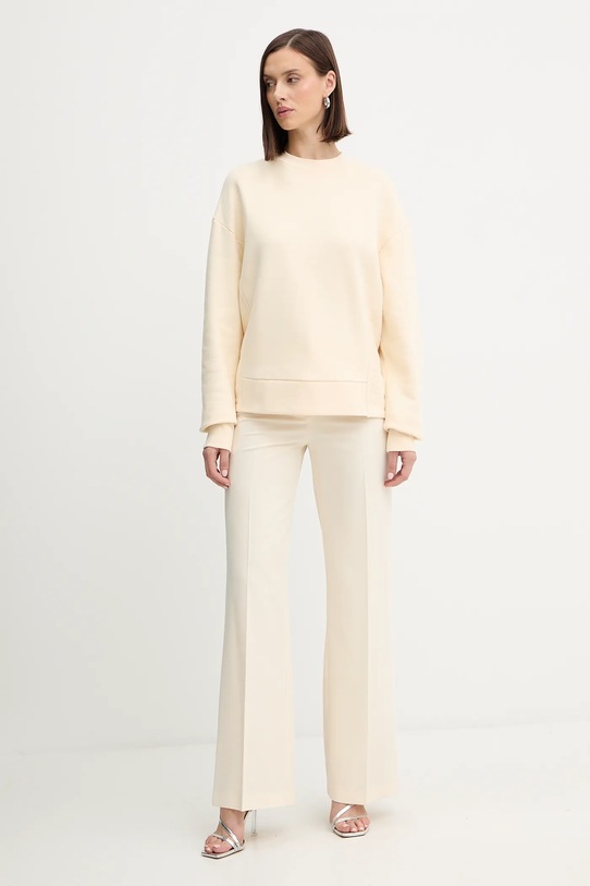 Patrizia Pepe bluza bawełniana 2M4494.J079 beżowy AW25