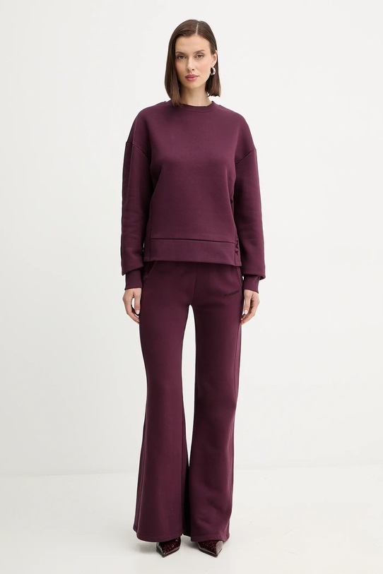 Patrizia Pepe bluza bawełniana 2M4494.J079 bordowy AW25