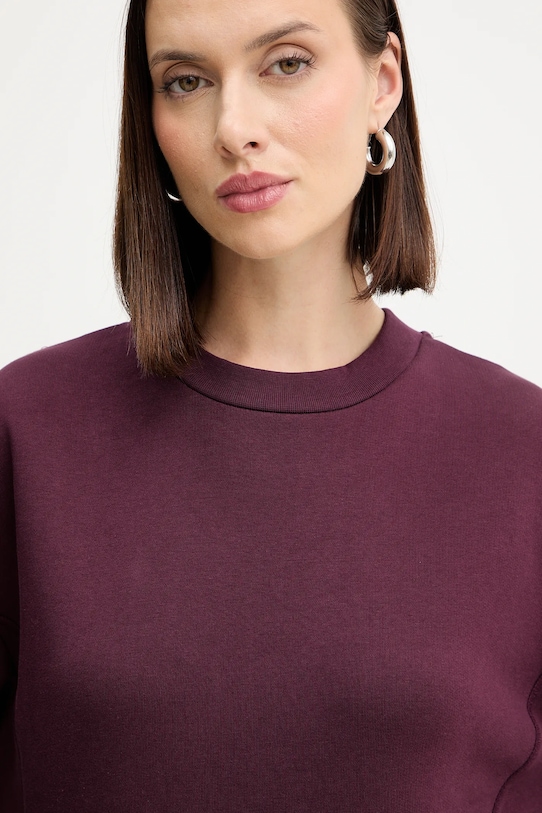 Patrizia Pepe hanorac de bumbac burgundia 2M4494.J079