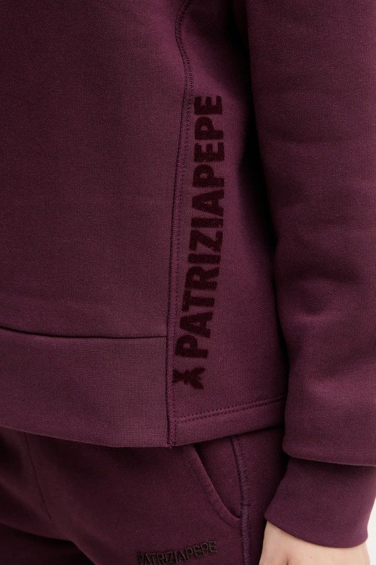 Patrizia Pepe bluza bawełniana 2M4494.J079 bordowy