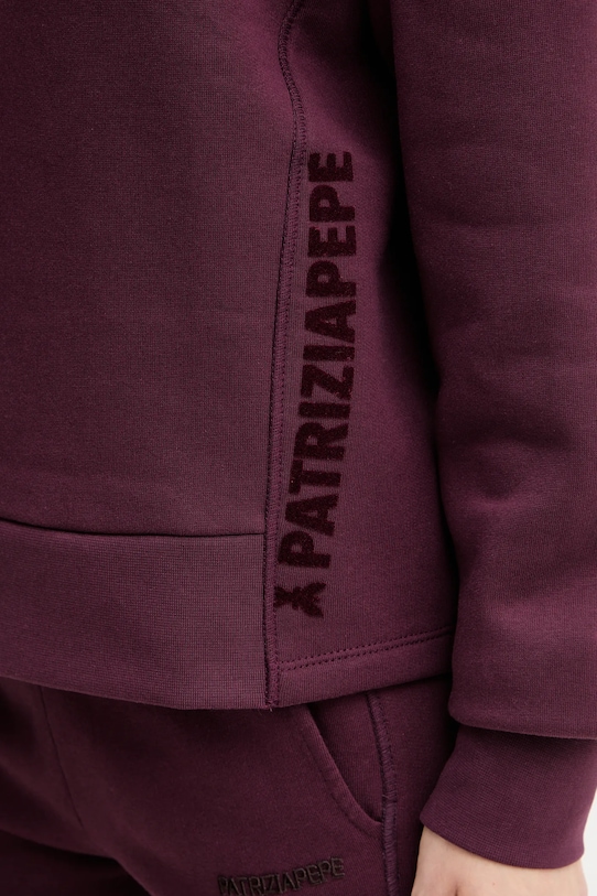 Patrizia Pepe hanorac de bumbac 2M4494.J079 burgundia