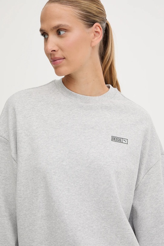 Βαμβακερή μπλούζα Puma PUMA x ROSÉ γκρί 633803