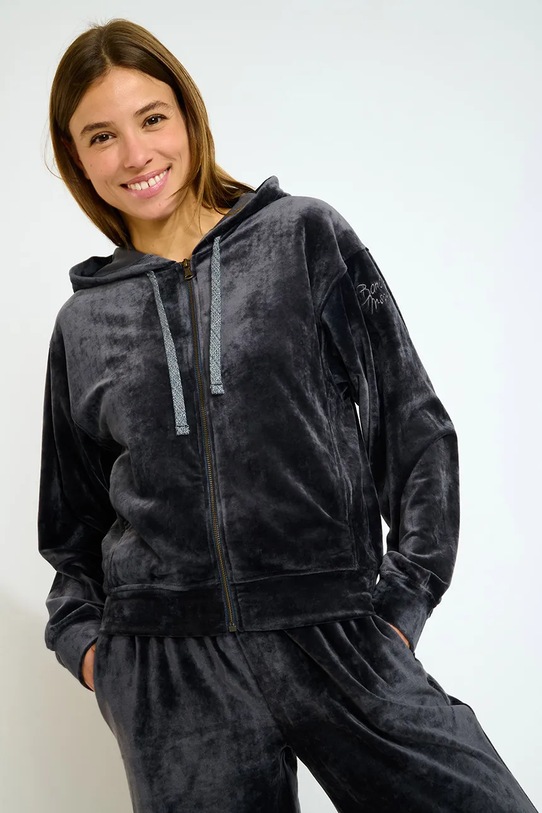 Banana Moon bluză Seachic uni negru IVY.SEACHIC