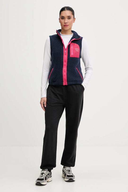 Banana Moon kamizelka polarowa Hillside SPRY.HILLSIDE granatowy AW25