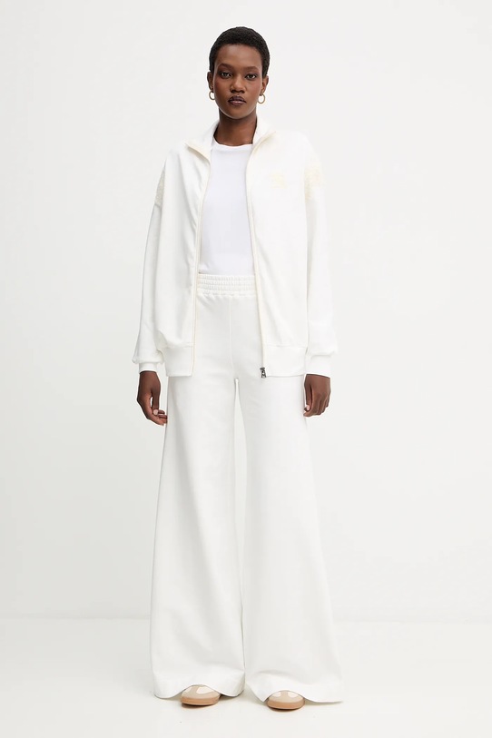 Φούτερ από μαλλί και μείγμα Ermanno Scervino D474M606LEM λευκό AW25