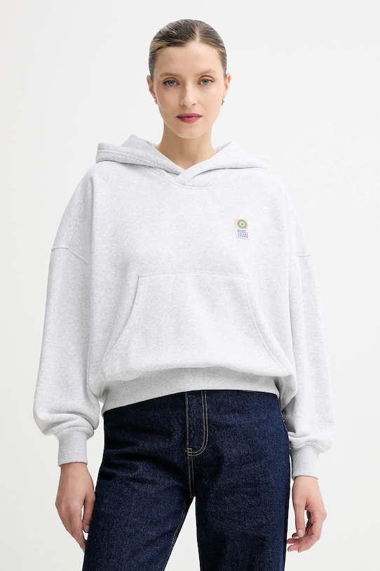 American Vintage bluza z kapturem szary BAP03C
