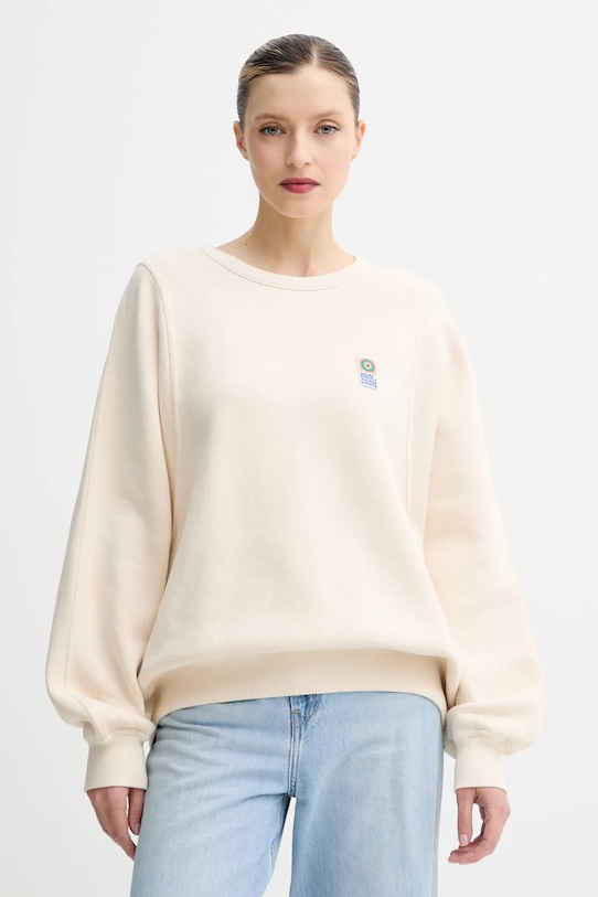 American Vintage bluza aplikacja beżowy FIK03A