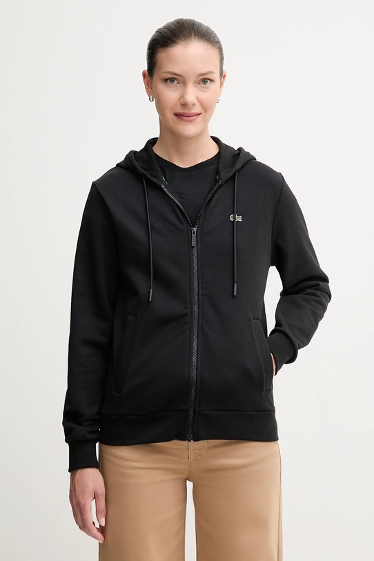 Lacoste bluza bawełniana bawełna czarny SF5256