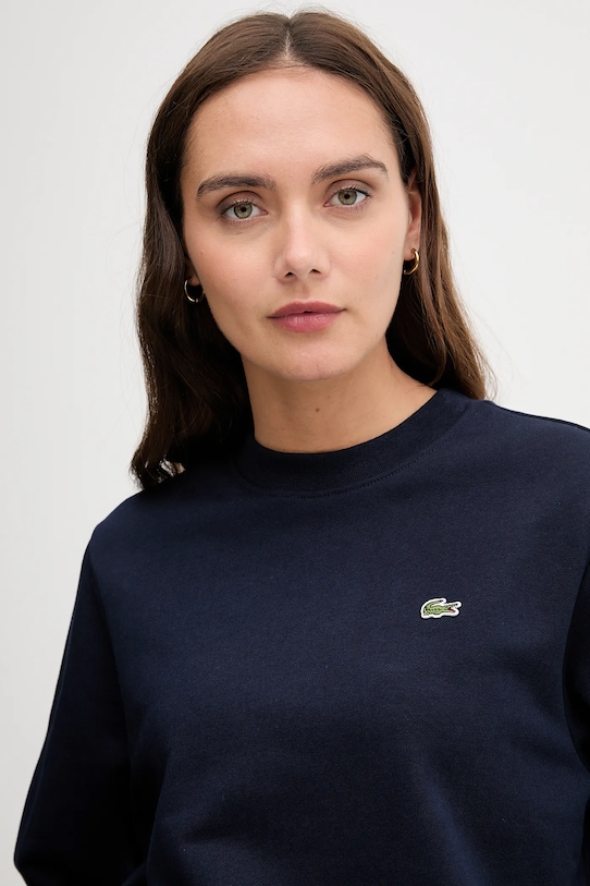 Pamučna dukserica Lacoste mornarsko plava SF5270