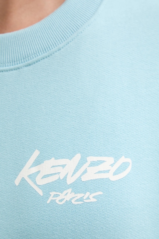 Kenzo bluza bawełniana Kenzo x Futura FF62SW4504MB turkusowy
