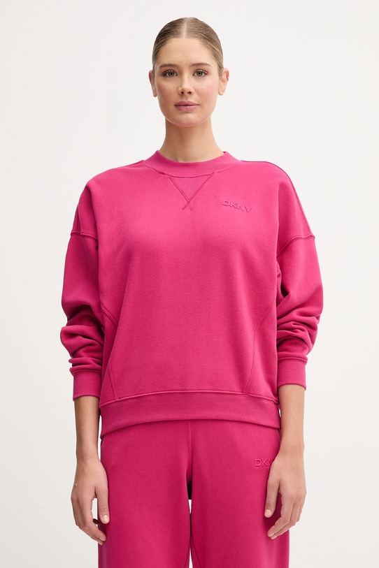 Dkny bluza bawełniana bawełna różowy DP5T1406