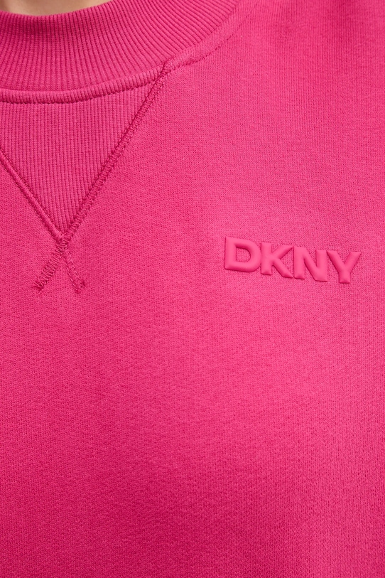 Dkny bluza bawełniana DP5T1406 różowy