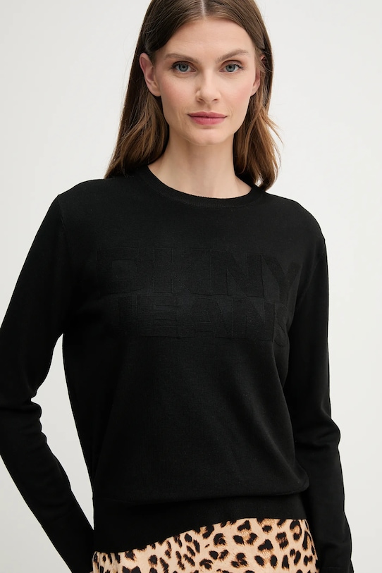 Dkny pulover negru DJ5R0646
